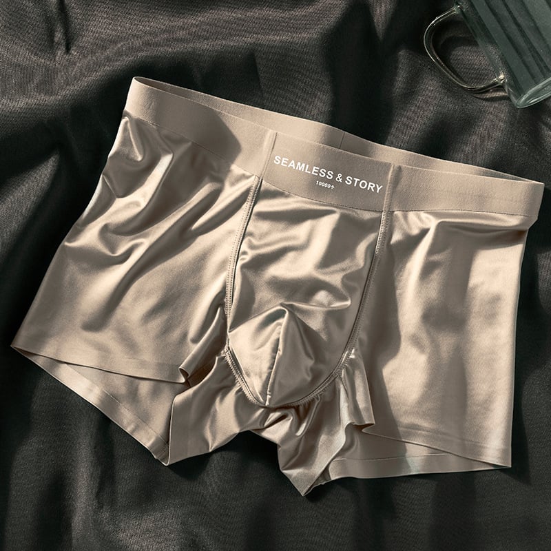 2025 LUXURY Natural ICE SILK MEN'S BOXERS | ANTIBACTERIAL SILK LINING