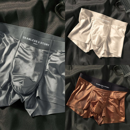 2025 LUXURY Natural ICE SILK MEN'S BOXERS | ANTIBACTERIAL SILK LINING