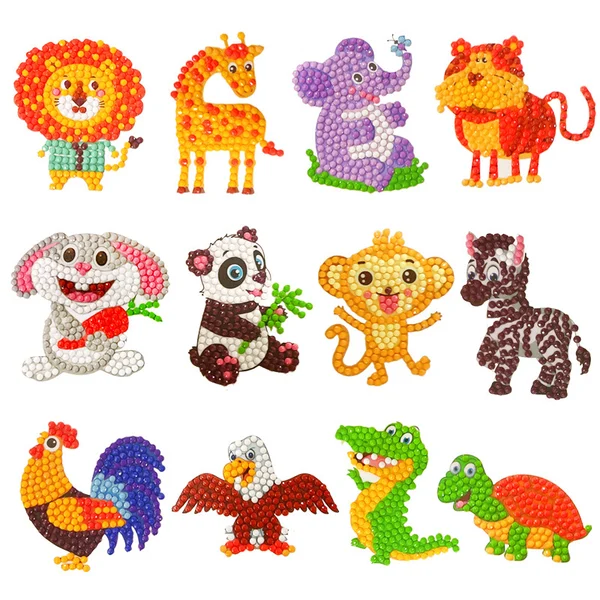DIY children's free stick cartoon diamond painting