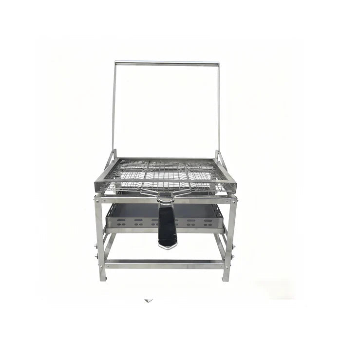 AresCart™ Adjustable Charcoal Rotating Grill 2