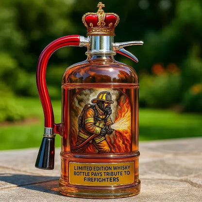 Fire Extinguisher Whisky Bottle Pays Tribute to Firefighters