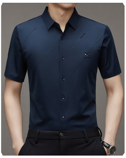 Men's Anti-Wrinkle Ice Silk Shirt