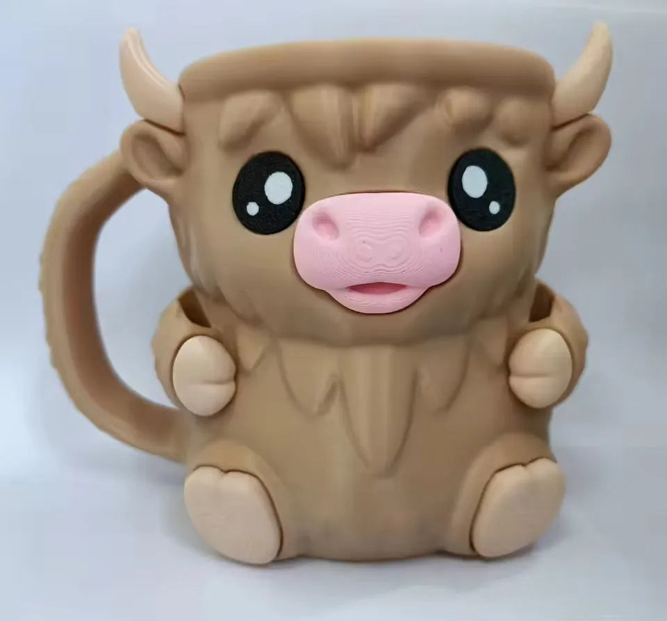 (🎁Last Day 49% OFF)🐮Ferdinand, the Highland Cow Ice Cream Pint Holder🍨🍦🍧