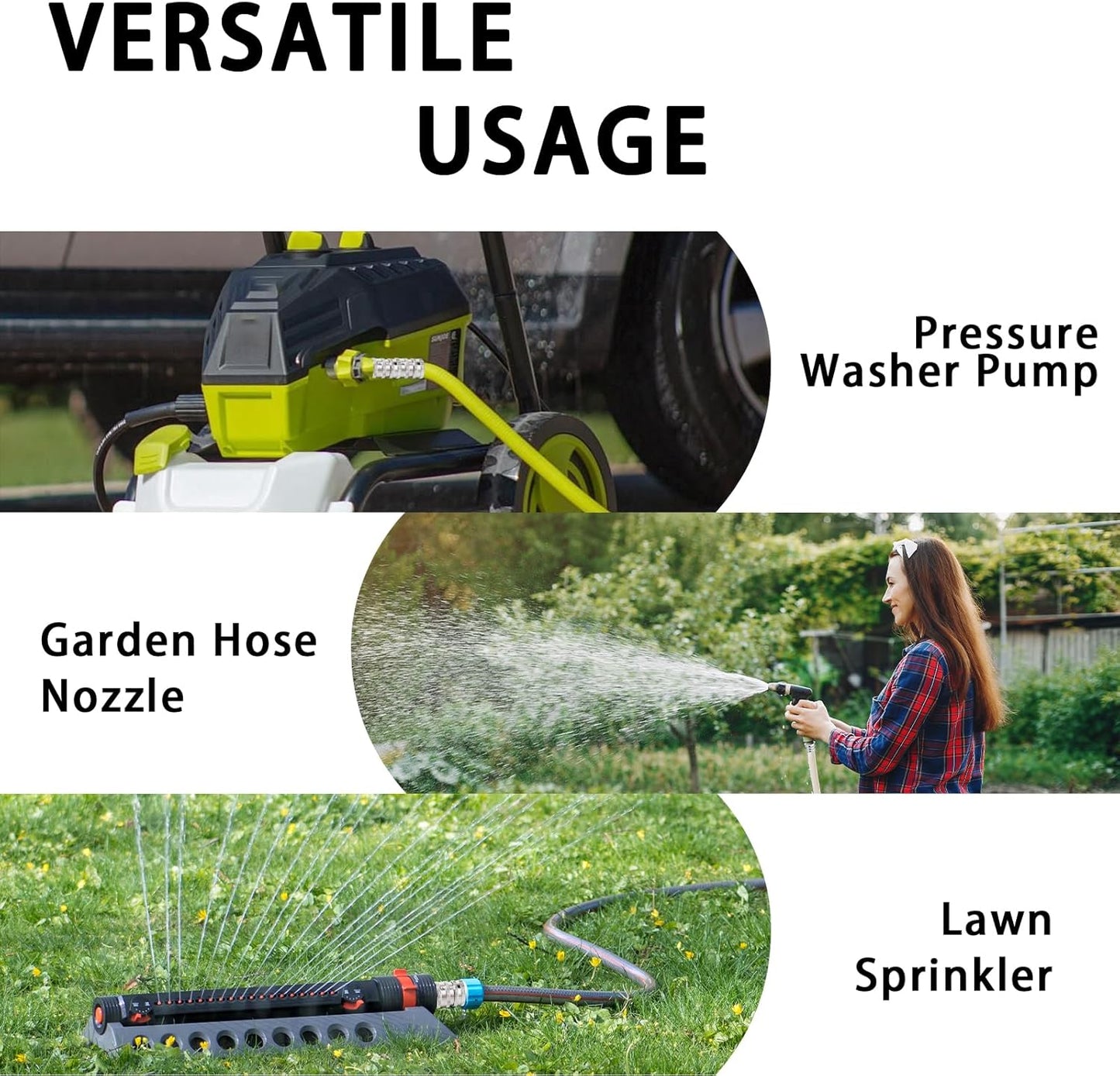 🍃Stainless Steel Garden Hose Quick Connect Fittings Set