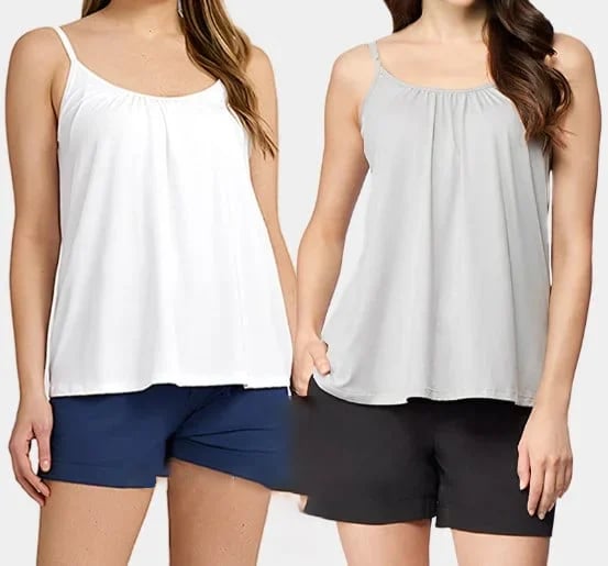 🔥2025 New Arrival 49% OFF🔥Loose-fitting Tank Top With Built-in Bra