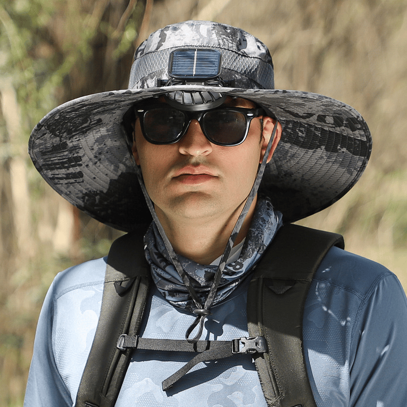 🎁Best father‘s Day Gifts❤2025 New Ultralight Solar Fan Sun Hat – Lighter Than a Baseball!⚾(Only 11oz)