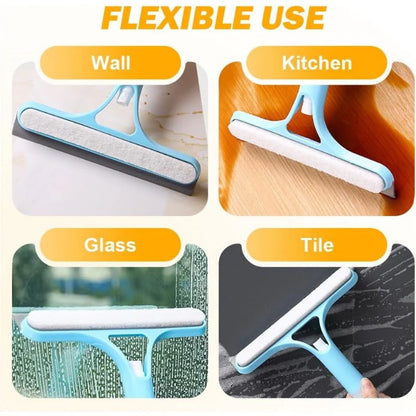 Spray-Scrub-Squeegee All-in-One Glass Cleaner