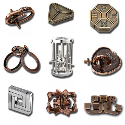 Mind-Twist Metal Puzzle Set – Brain Teasers for All Ages