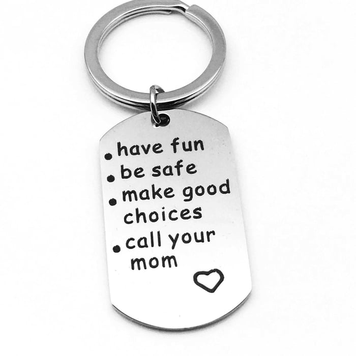 Last Day 69% OFF - 🔥Have Fun, Be Safe, Make Good Choices and Call Your Grandma/Grandpa Keychain