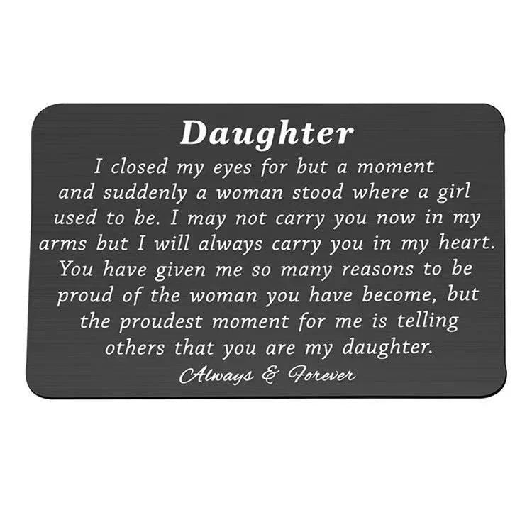 Last Day 75% OFF - ✍️Metal Engraved Card - Message of Love💞
