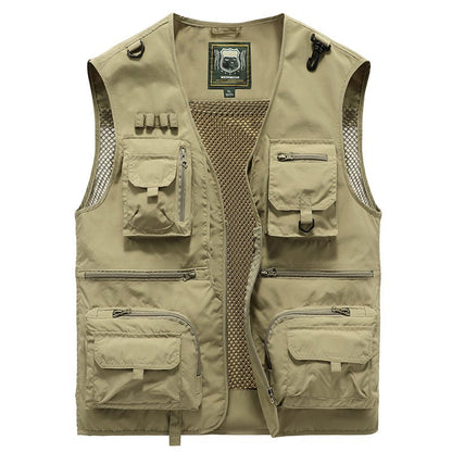 🔥Last day 48% OFF - 😍Breathable Mesh Zip Cargo Vest