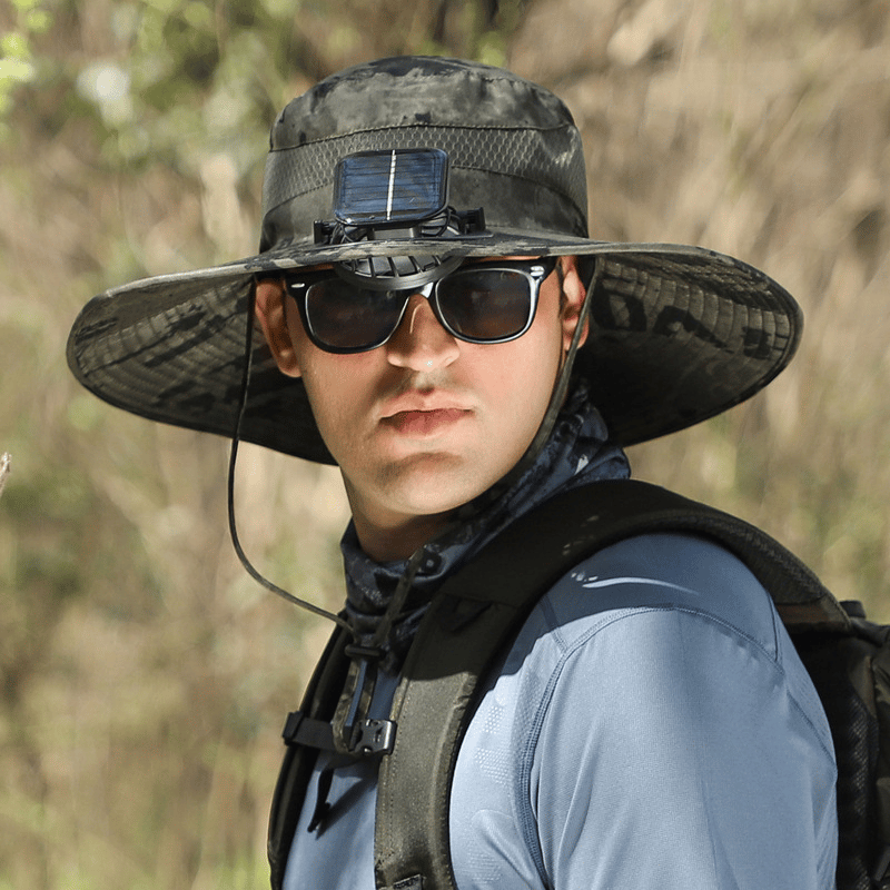 🎁Best father‘s Day Gifts❤2025 New Ultralight Solar Fan Sun Hat – Lighter Than a Baseball!⚾(Only 11oz)