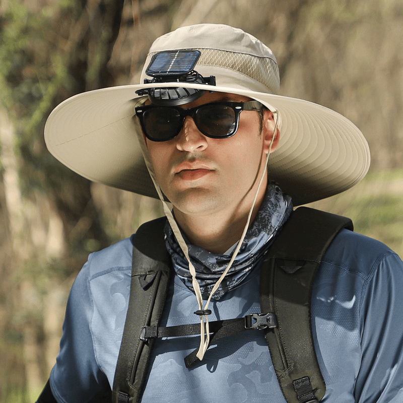 🎁Best father‘s Day Gifts❤2025 New Ultralight Solar Fan Sun Hat – Lighter Than a Baseball!⚾(Only 11oz)