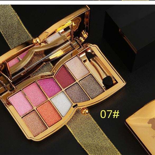 10 Colors Sparkle Shimmer Eyeshadow Palette