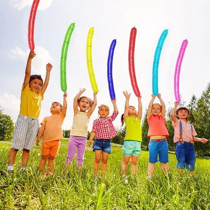 ✨Children 's Day Promotion🔥 [100 Pack] Rocket Balloons Plus 1 Easy-To-Use Pump - Party Pack