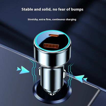 Mini Dual-Port 36W Car Charger with Smart Fast Charging