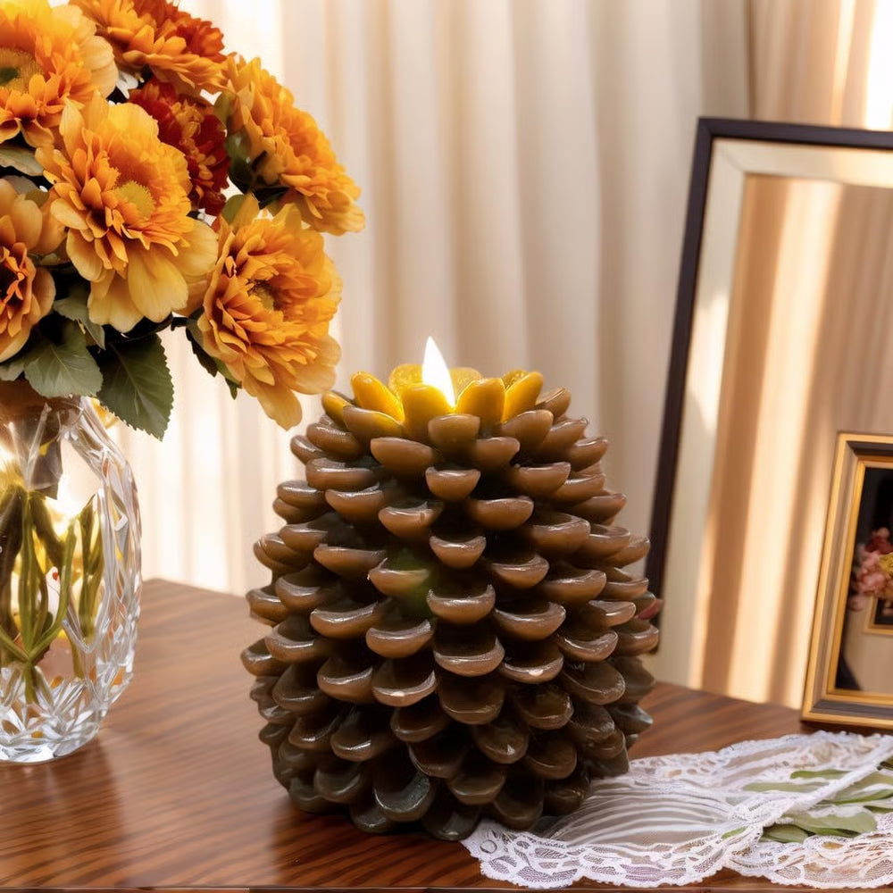 ✨Flameless Pinecone Candles