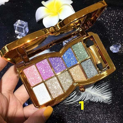 10 Colors Sparkle Shimmer Eyeshadow Palette