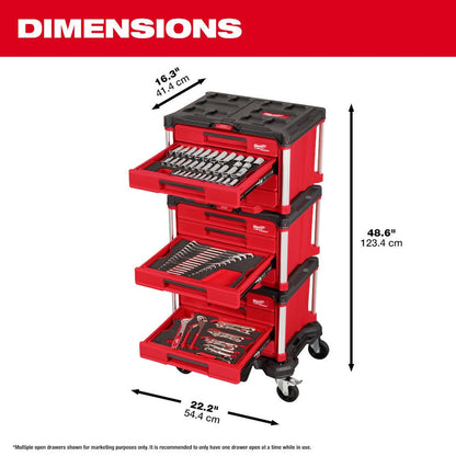 🔥Limited Time Offer✨ 366-pc Master Mechanics Hand Tool Set with Drawers and Dolly