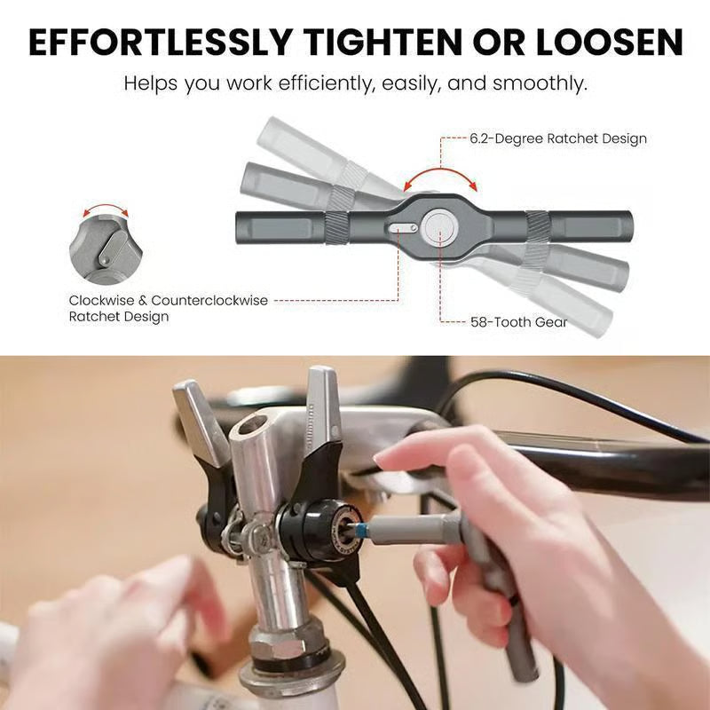 (🔥Summer Hot Sale- 30% OFF) 24 in 1 DlY Screwdriver Set Magnetic Compact and Portable Ratchet Screwdriver