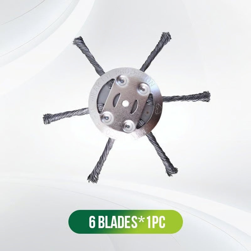 🔥BUY 2 GET 1 FREE👨‍🌾6 inch Steel Wire Brush Cutter Trimmer Head