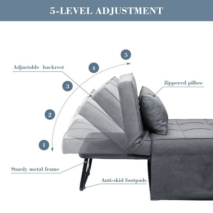 🔥 Warehouse Clearance 💥 4-in-1 Multi-Function Folding Ottoman Sofa Bed