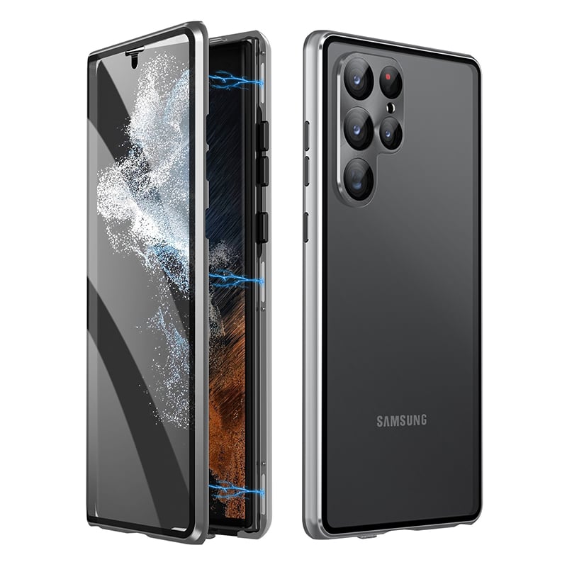 🔥New In Samsung S25 Series Case - Samsung Privacy Magnetic Double-sided Tempered Glass Case