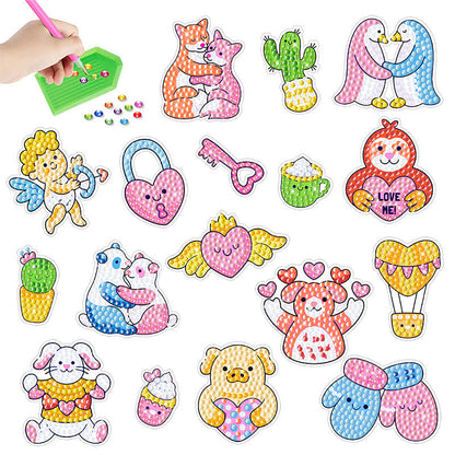 DIY children's free stick cartoon diamond painting