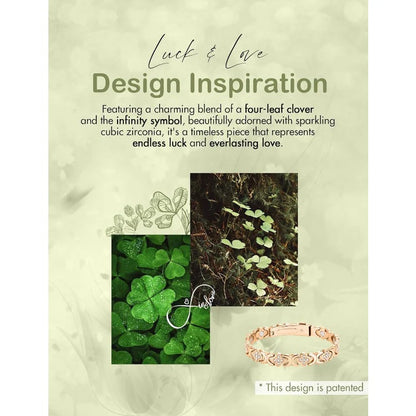 Infinity Clover Copper Magnetic Bracelet