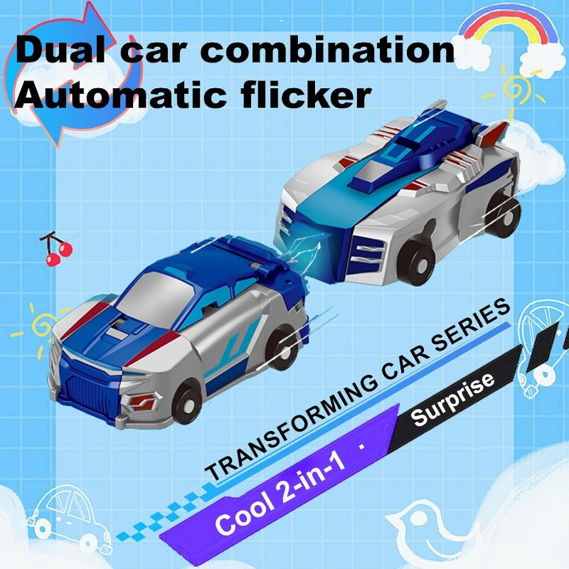 2-in-1 Transforming Race Car Dinosaur Toy
