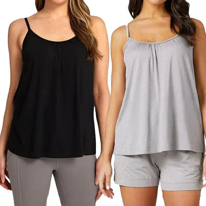 🔥2025 New Arrival 49% OFF🔥Loose-fitting Tank Top With Built-in Bra