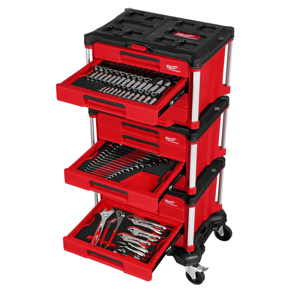 🔥Limited Time Offer✨ 366-pc Master Mechanics Hand Tool Set with Drawers and Dolly