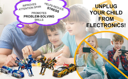 2025 New product 💥 Collision Transforming Dinosaur Car Toy