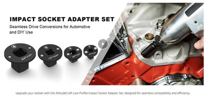 ✨2025 Low Profile Impact Socket Adapter Set – Industrial Drive Ratchet & Wrench Adapter Set for Tight Spaces, 4PC Hardware Kit: 3/4" to 1", 1/2" to 3/4", 1/2" to 3/8", 1/4" to 3/8"