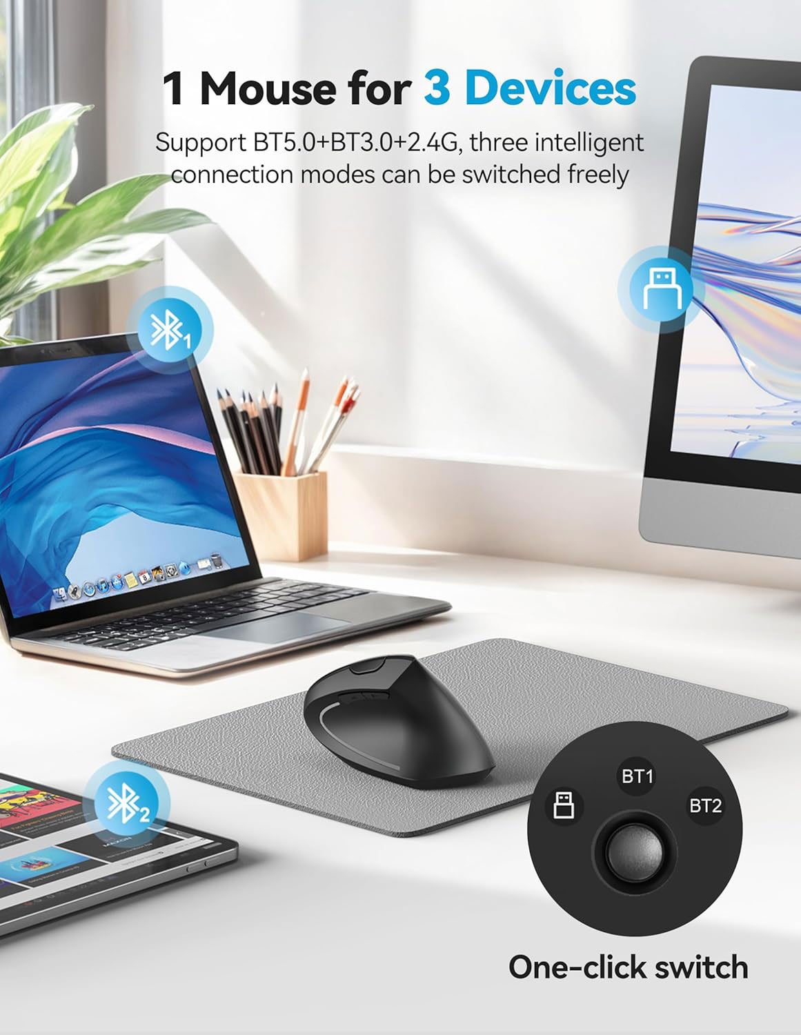 ✨LAST DAY🔥 Ergonomic Vertical Mouse