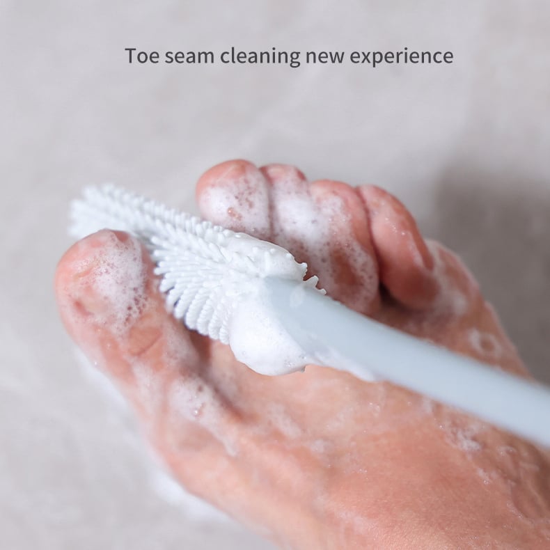 🎁49%OFF🔥(2PCS/ SET) Long Handled Silicone Toe Crevice Cleaning Brush & Exfoliating Brush