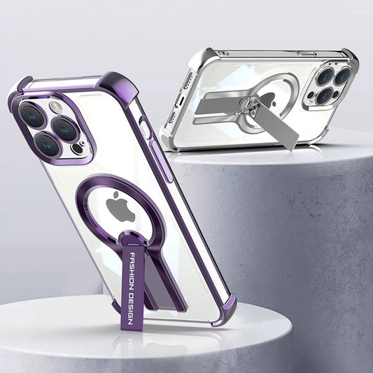 AuraEdge Magnetic Kickstand Case – Stylish, Strong & MagSafe Compatible