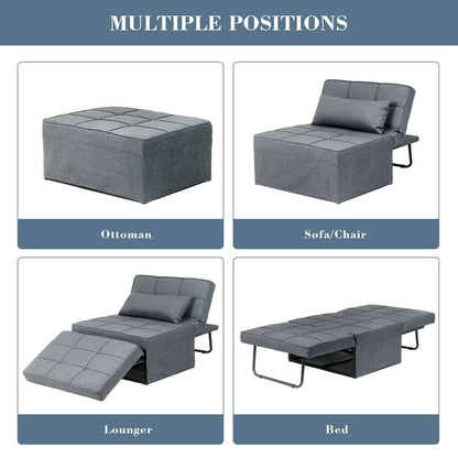 🔥 Warehouse Clearance 💥 4-in-1 Multi-Function Folding Ottoman Sofa Bed