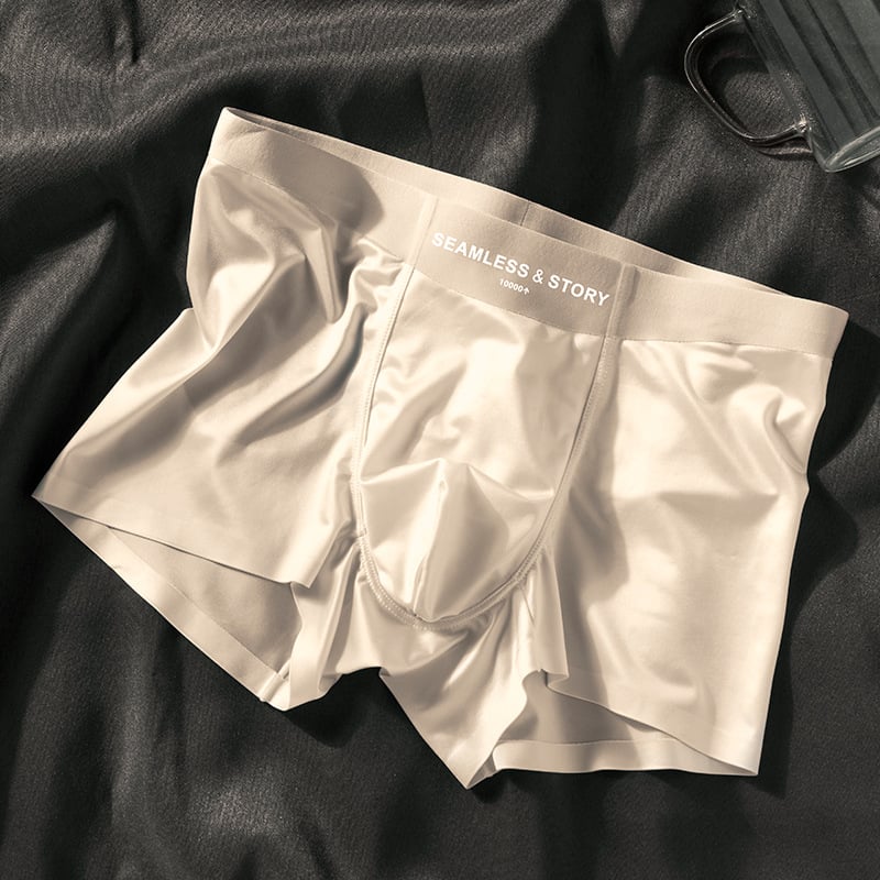 2025 LUXURY Natural ICE SILK MEN'S BOXERS | ANTIBACTERIAL SILK LINING