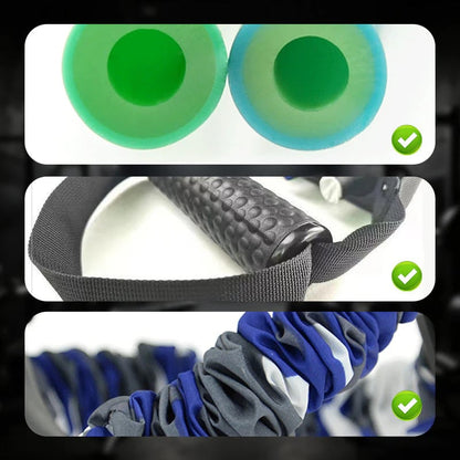 3-Way Natural Latex Resistance Band - Full Body Stretching & Strength Training