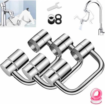 1440° Rotating Faucet Extender – Dual-Mode Anti-Splash Aerator for Kitchen & Bathroom Use