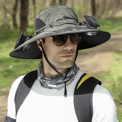 🎁Best father‘s Day Gifts❤2025 New Ultralight Solar Fan Sun Hat – Lighter Than a Baseball!⚾(Only 11oz)