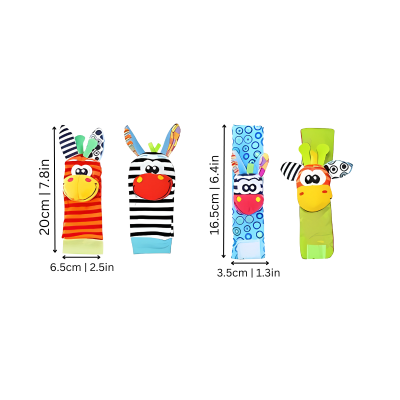 RattleStar Premium Baby Hand and Foot Rattle Set